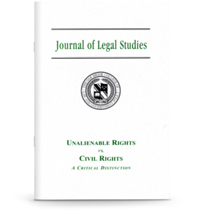 Journal of Legal Studies 5 - Unalienable Rights