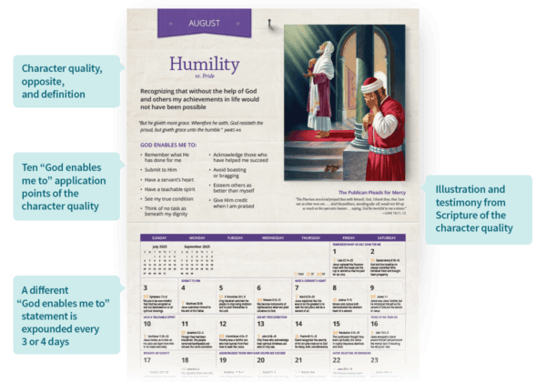 Biblical Character Illustrated 2025 Calendar - Image 3