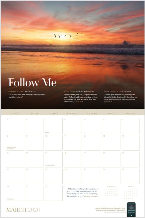 Commands of Christ Calendar 2026 - Image 2